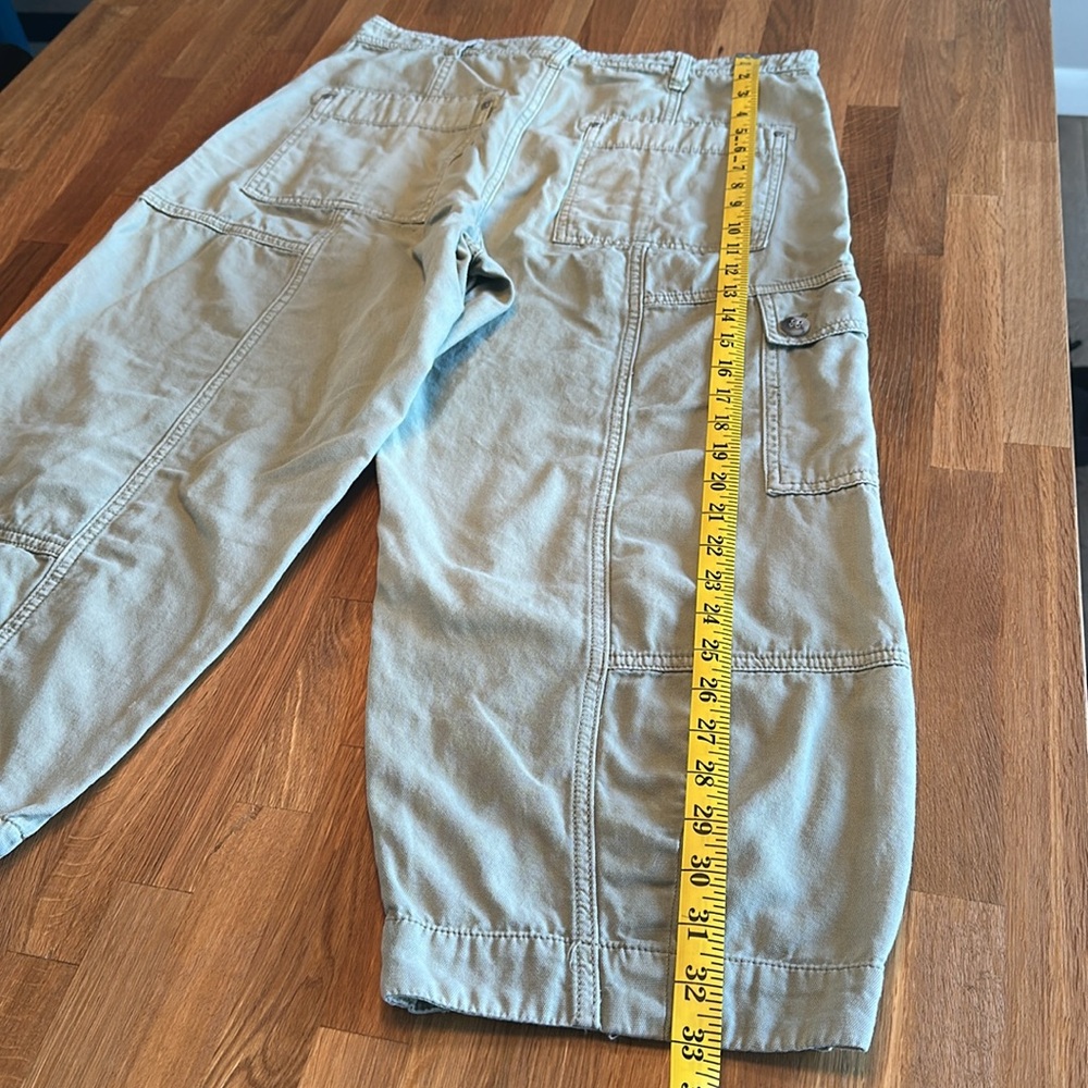 Anthropologie Crop Cargo Pants, 10 petite - Picture 3 of 7